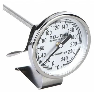 TEL-TRU NSF-Rated Vat & Pan Clip-On Dial Thermometer - NSF-Rated Vat & Pan Clip-On Dial Thermometers