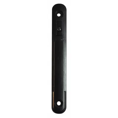 TENSABARRIER Wall Receiver, Black, 6 in Overall Height, Wall-Mount, MPN 898-P - Mountable Receivers for Retractable Belt Barriers