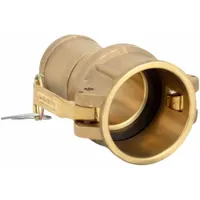 Cam and Groove Coupling: 1 1/2 in Coupling Size, 1 1/2 in Hose Fitting Size, 4 3/16 in Overall Lg (MPN G150-C-BR)