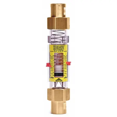 HEDLAND Mechanical Flowmeter: Flow Meter, Scale, Variable Area, Inline, Universal - Inline Flowmeters for Water with Remote Output