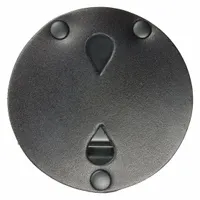 HEROS PRIDE Badge Holder: 3 1/2 in, Black, Leather (MPN 9143R)