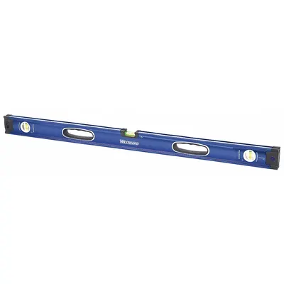 WESTWARD I-Beam Level: Level & Plumb, 48 in Overall Lg, Side Read Only - Magnetic Box Levels