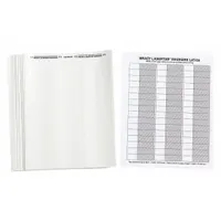 White matte polyester wraparound label measuring 2 5/8 in x 19/32 in. Designed for wire gauges from 4 AWG to 0 AWG. Used for permanent identification of wires and cables in control panels, electrical installations, and maintenance applications