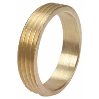 This bronze adapter connects 2 in CTS copper tube to 2 in male NPT pipe in drain, waste, and vent systems. The cup end accepts copper tube for soldering, while the MNPT end threads onto pipe. Suitable for plumbing and HVAC drainage applications