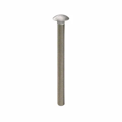 USA INDUSTRIALS Carriage Bolt: Square Neck, 5/16"-18 Thread Size, 4 in lg, Stainless Steel - 316 Stainless Steel Square Neck Carriage Bolts