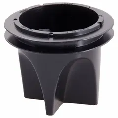 This trap seal is designed for use in floor drains to block sewer gases and insects. Made of black rubber with a push-in connection, it has a 3-inch overall diameter and 2 5/8-inch overall height.