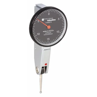 TESA BROWN & SHARPE Horizontal Dial Test Indicator: 0 in to 0.03 in, Horizontal - Dial Test Indicators - Horizontal & Tilted-Face Styles