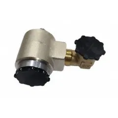 Brass hose reel swivel with 3/4 in FNPT inlet and outlet ports, designed for use with SRWA Series reel series. Features a nitrile seal and supports a maximum operating pressure of 250 psi. Allows 360-degree rotation to prevent hose kinking in air and fluid handling applications.