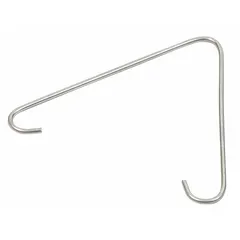 This hanging kit includes a zinc-plated wire hanger for use with S-hooks. It is commonly employed to suspend cable trays, conduit, or piping in industrial and commercial electrical installations. The kit measures 1 inch in length, width, and height.