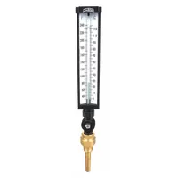 WINTERS Industrial Glass Thermometer: 30°F to 240°F /0°C to 115°C, +/-1% Accuracy, 3.5 in Stem Lg (MPN TIM100ALF.)