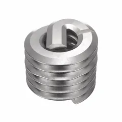 Free-running tanged helical insert for repairing or reinforcing threads in metal components. Constructed from 18-8 stainless steel with a dry film lubricant. Thread size #2-56, right-hand coarse. Supplied in a 1,000-piece pack.