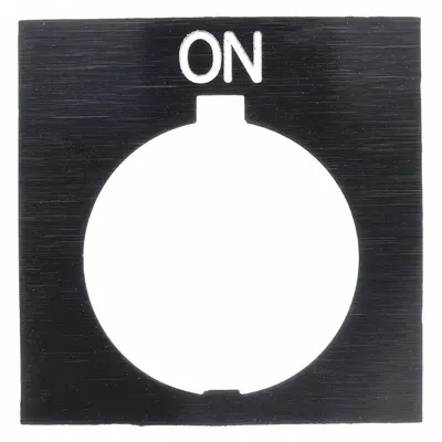 EATON Legend Plate: 30 mm Panel Mounting Size, Rectangular - Push-Button Rings & Plates