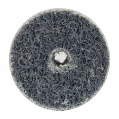 This deburring wheel is designed for use on stainless steel and nickel alloys. It removes burrs, blends surface finishes, and prepares edges on metal parts. The wheel features a fine, hard (8) silicon carbide grain and has a 1-inch diameter, 1-inch width, and 3/16-inch arbor hole.