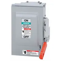 Non-fusible disconnect switch rated 200 A at 600V AC, three-phase, for indoor use. Negative polarity design. UL 98B certified. Suitable for isolating electrical circuits in photovoltaic systems and other applications requiring a non-fusible disconnect