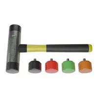 Replaceable Tip Hammer: Urethane, 1 1/2 lb Head Wt, 1 1/2 in Tip Dia, 11 1/2 in Overall Lg, Zinc (MPN AM2ZRTFG)