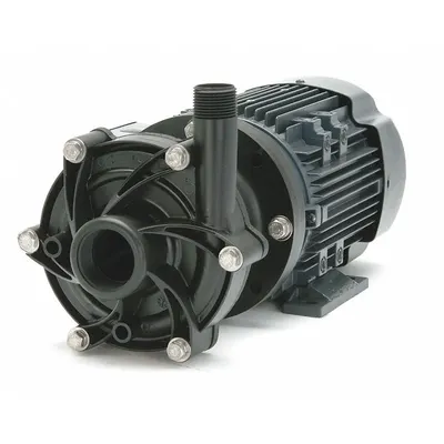 FINISH THOMPSON Magnetic Drive Pump: PVDF, 3/4 hp Horsepower, Single Phase, PVDF - Magnetic-Drive Straight Centrifugal Pumps