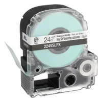 Wraparound Label: 1 in x 1 in, 1 in x 26 1/4 ft, Vinyl, White (Gloss)