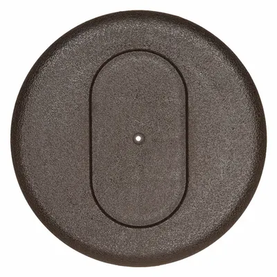 STEEL CITY Floor Box Cover and Carpet Flange: Round, Brown, Polycarbonate - Nonmetallic Electrical Floor Box Covers