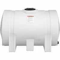 This 550-gallon horizontal liquid storage tank is constructed from polyethylene with a 1/4-inch wall thickness. The open-top design facilitates gravity-fill and mixing applications for non-hazardous fluids. Suitable for bulk liquid storage in industrial, agricultural, and commercial settings