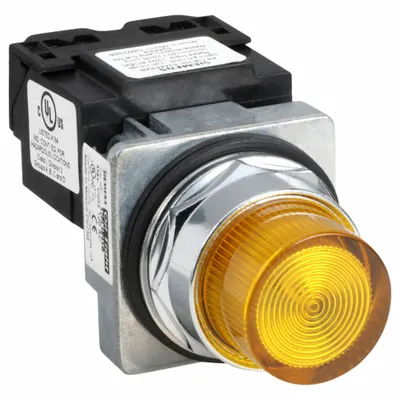 Siemens Pilot Light: 30 mm Panel Mounting Size, Amber, LED - LED Pilot-Lights