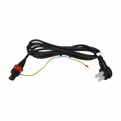 Black power cord for healthcare beds, compatible with Span America models 4748D, 4748DX, QD8100, and QD8250. Used to supply power to institutional beds in medical facilities.
