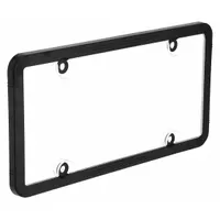 License Plate Cover: Black/Clear, 12 9/16 in Lg, 7 1/4 in Wd, Polymer (MPN 45601-8)