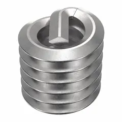 Free-running tanged helical insert for repairing or reinforcing tapped threads in metal components. #10-24 thread size, right-hand coarse thread, plain finish. Supplied in a 100-piece pack.