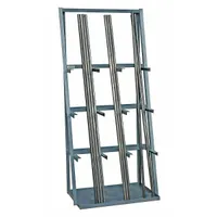 DURHAM MFG Vertical Bar Rack: Standalone, 39 in x 24 in x 84 in, 3 Bays, Gray, Vertical (MPN VBR-8436-95)
