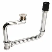 ODD BALL INDUSTRIES Drain Assembly: Brass, Chrome, 2 5/8 in Overall Ht, 2 1/4 in Overall Dia, Slip (MPN SP-11-GDK)