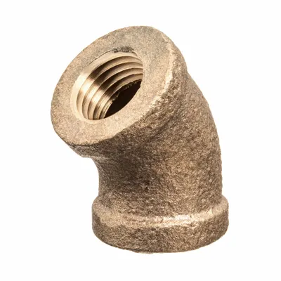 OEM Brass 45° Elbow, 1/8 in x 1/8 in, Class 125, 200 psi - Threaded Low-Pressure Pipe Fittings for Potable Water