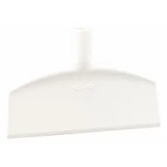 This VIKAN floor scraper features an FDA-compliant plastic blade and body, suitable for use in food processing and sanitary environments where contamination prevention is critical. With an overall length of 1 1/4 in, it is designed for removing debris from floors and surfaces in hygiene-sensitive areas.