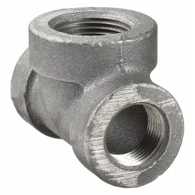 ANVIL Metal Pipe Tee: 2 in x 2 in x 2 1/2 in, Threaded x Threaded x Threaded - Low-Pressure Threaded Pipe Fittings