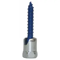 Steel rod hanger with 5/16 in screw size and 1 3/4 in overall length. Features Climaseal finish, external hex drive, and swivel mount. Used to suspend threaded rod from wood structures in mechanical, electrical, and plumbing installations. Sold in a 25-pack
