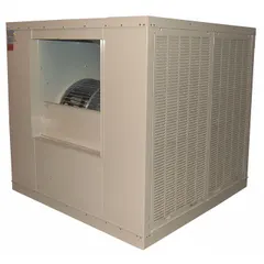This CHAMPION commercial ducted evaporative cooler features a 3 hp motor and operates on 208-230/460V AC. It measures 61 1/4 in x 62 in x 62 in with 2 in thick pads. The drive package is included and requires assembly. Suitable for cooling large open spaces in dry climates.