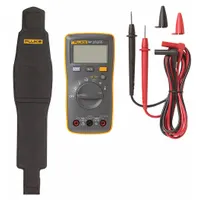 FLUKE Digital Multimeter: Avg, CAT III 600V, 600 V Max AC Volt Measurement, 6,000 Instrument Counts (MPN FLUKE-107 ESP)