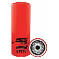 BALDWIN FILTERS Fuel Filter: Spin-On, 3 11/16 in Outside Dia, 7/8"-14 Thread Size, Cellulose, BF7631