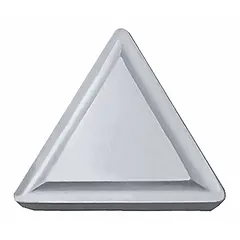 Triangle (T) indexable turning insert made of cermet, used for finish turning operations on steel and stainless steel. Provides wear resistance and smooth surface finish in lathe applications.
