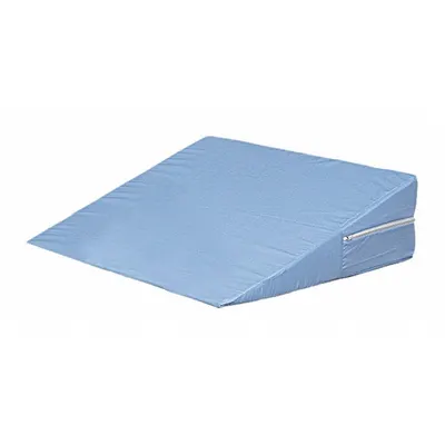 DMI Bed Wedge: Blue, 24 in Overall Lg, 24 in Overall Wd, 12 in Overall Ht, Cotton/Polyester - Bed Wedges