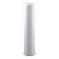 String wound water filter cartridge with polypropylene media. Rated at 5 microns and 20 gpm. Used for sediment removal in industrial and commercial water systems to protect downstream equipment