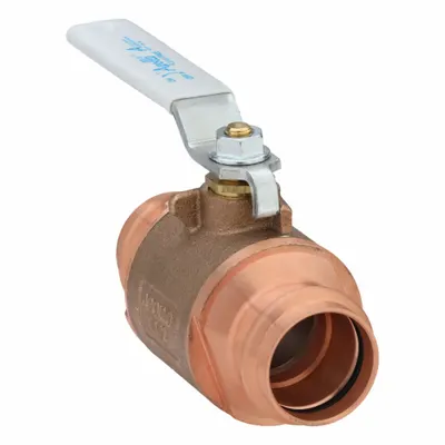APOLLO 77WCLF10701 Bronze Ball Valve, 1-1/2 in, Press x Press, Lever Handle - Bronze Ball Valves