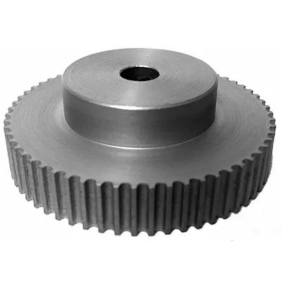 Dayton Timing Pulley: Curvilinear, Fixed, For 6 mm Belt Wd, 44 Teeth, 3 mm Pitch - HTD Section Fixed-Bore Timing Pulleys with Hub