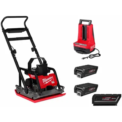 MILWAUKEE MXF220-2HD / MXFHD812 Battery-Powered Plate Compactor - Battery-Powered Tamping Rams & Plate Compactors