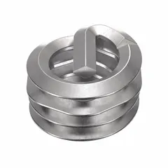 Screw-locking tangless helical insert for repairing or reinforcing tapped threads in metal. Made from 18-8 stainless steel with plain finish, 1/4"-20 coarse thread, and tensile strength of 200,000 to 250,000 psi. Right-hand thread direction, compatible with #6-32 STI tap size. Supplied in a 100-piece pack.