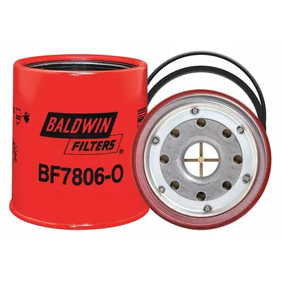 BALDWIN FILTERS Fuel Filter: Spin-On, 3 11/16 in Outside Dia, 1"-14 Thread Size, Cellulose - Spin-On Fuel Filters