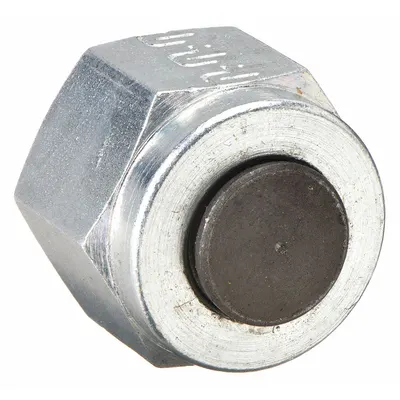 PARKER Compression Fitting Plug: 3/8 in OD Size, 9/16"-20 Thread Size, Compression - Double-Ferrule Steel Compression Fittings