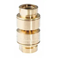 WATTS Dual Check with Atmospheric Vent: LFN9, 1/4 in Pipe Size, FNPT x FNPT, 7 gpm Flow Rate, Brass (MPN LFN9-1/4")