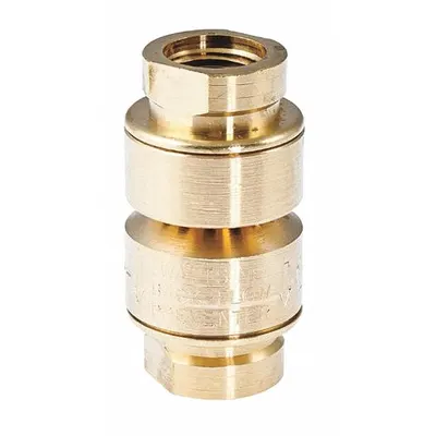 Watts Dual Check with Atmospheric Vent: LFN9, 1/4 in Pipe Size, FNPT x FNPT, 7 gpm Flow Rate - Continuous Pressure Dual Check Backflow Preventers