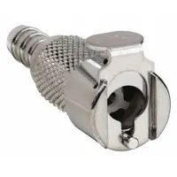 Quick Connection Coupling: Straight, 1/8 in ID Size, Barbed, Brass, 1 11/16 in Overall Lg (MPN MCD1702)
