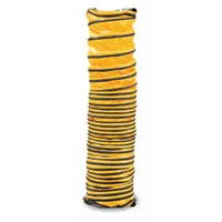 Vinyl polyester duct for use with blowers in manhole applications. Yellow, 15 ft length, includes storage bag. Meets ASTM 227 standards. Non-conductive material construction