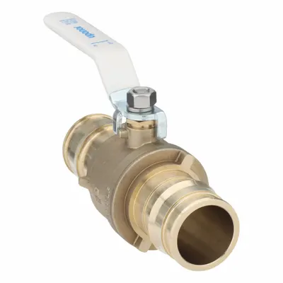 UPONOR Manual Two-Way Ball Valve: 2 in, Brass, Straight, PEX x PEX - Brass Ball Valves